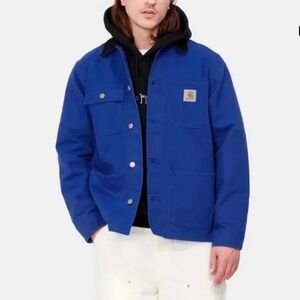 Carhartt WIP SS23 Men's Michigan Jacket Lazurite / Black Size Small New with Tag